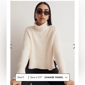 Madewell Wide Rib Turtleneck Sweater